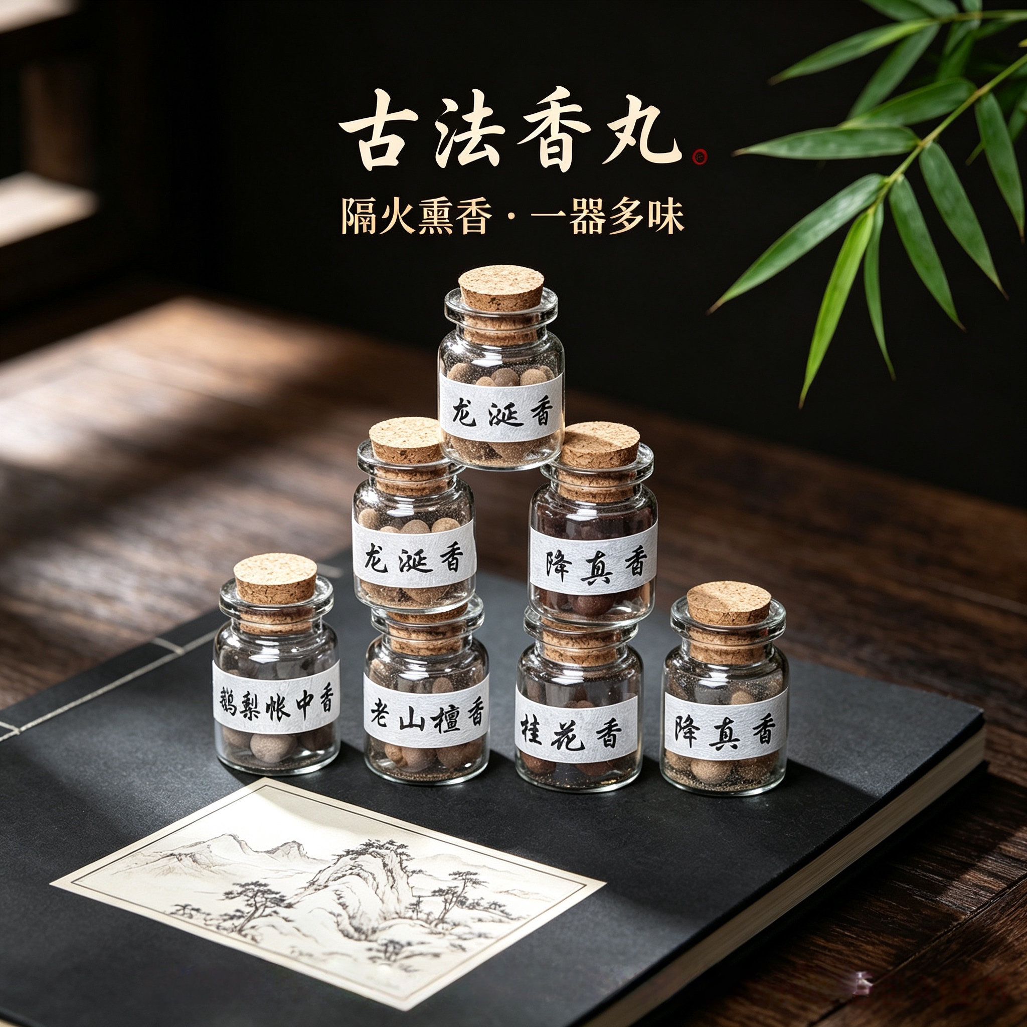 古法手工香丸随身佩戴香包香囊鹅梨帐中香粒龙涎香桂花香老山檀香