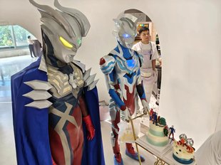 赛罗奥特曼皮套成人Cosplay迪迦服装互动演出道具 商城巡演 出租