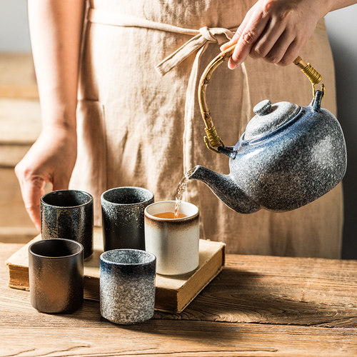日式复古茶杯主人杯陶瓷