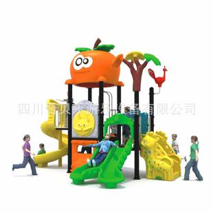 成都庆幼儿园木质滑滑梯户外公园组合滑梯游乐设施室外儿童梭梭板