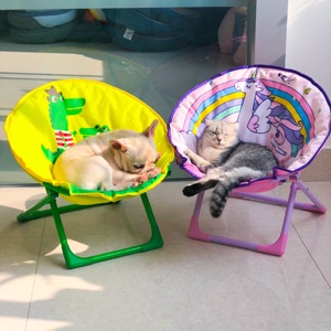 猫咪椅子狗狗晒太阳椅子牛津布小型狗狗家具休闲靠椅可折叠宠物垫