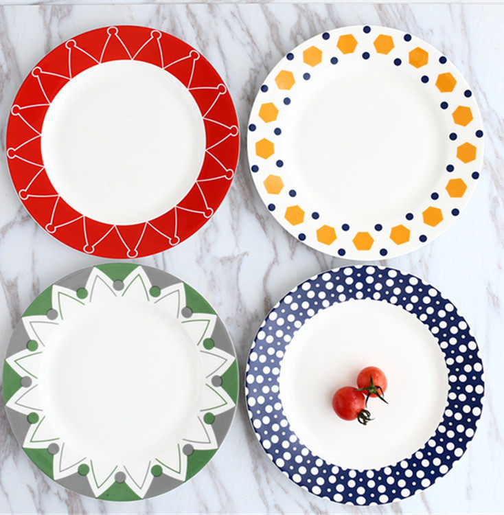Home creative ceramic tableware dim sum Western dish