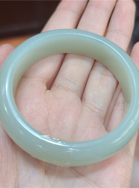 新疆和田白玉籽料手镯宝宝锁平安无事牌吉祥挂件xx07066