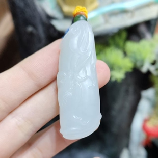 新疆和田白玉山料竹节挂件 手镯项链手链 xx19114