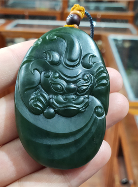 新疆和田碧玉籽料貔貅挂件吊坠观音佛xx15072