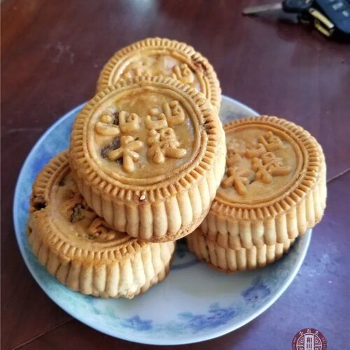 2026年中秋~和田土月饼-小时候的味道桃仁玫瑰花酱芝麻月饼