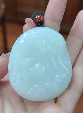 新疆和田羊脂白玉籽料一路有你手把件镯子芯项链手链 bxg19019