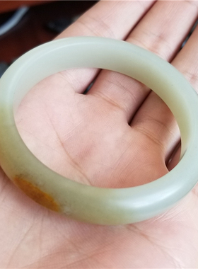 和田白玉籽料手镯 圈口 xx07083    53