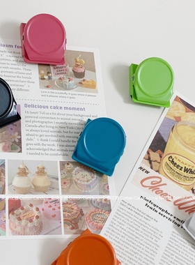 CottonCandy-韩国ins彩色金属夹子磁性冰箱贴封口夹磁贴票据夹