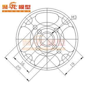 4822 690KV 390KV多旋翼用盘式外转r子无刷电机 24N22P动平衡