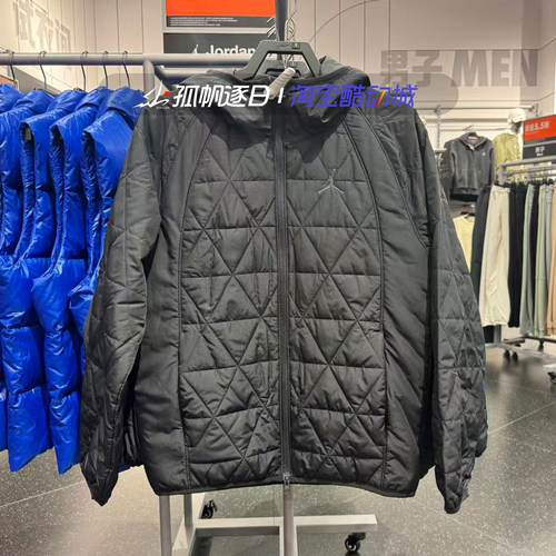 Jordan男子保暖薄棉服夹克外套