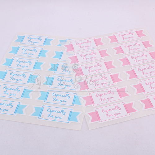 蓝粉两色‘especially for you’ 勋章贴纸 礼品包装封口贴
