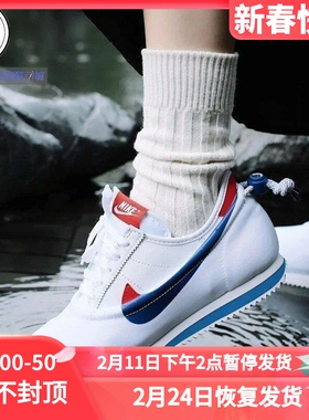 Nike Classic Cortez X CLOT 低帮缓震休闲运动跑步鞋 DZ3239-100