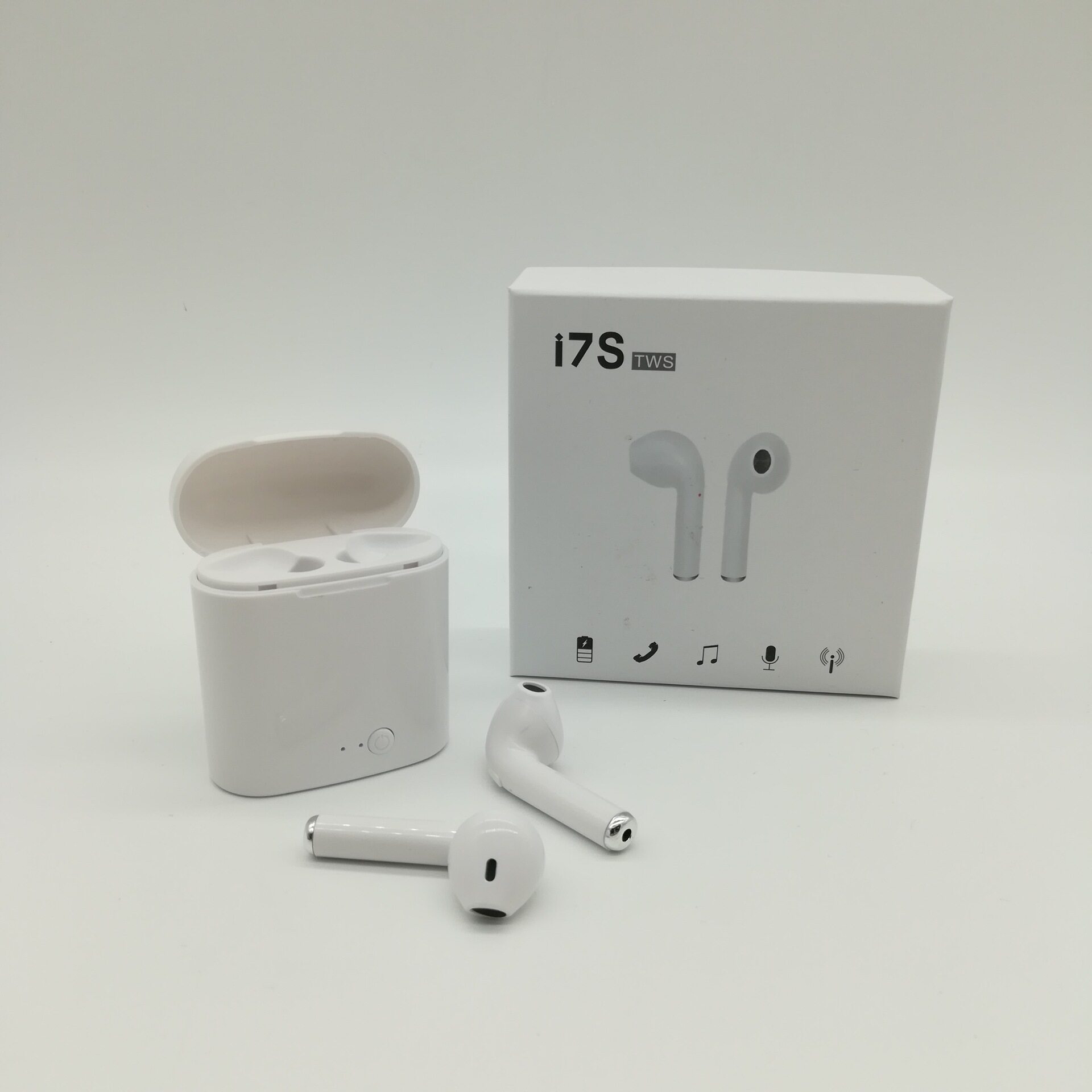 包邮新款双耳i7s蓝牙耳机带充电仓真无线单耳迷你tws运动耳机一对