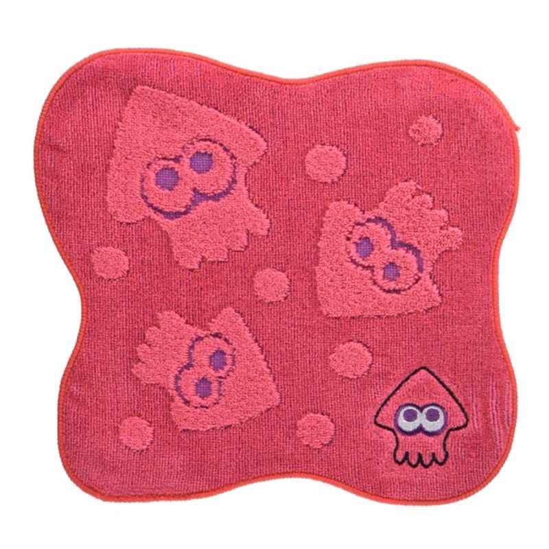 日本无标特惠Splatoon喷射战士卡通可爱鱿鱼毛巾方巾手帕擦手擦脸