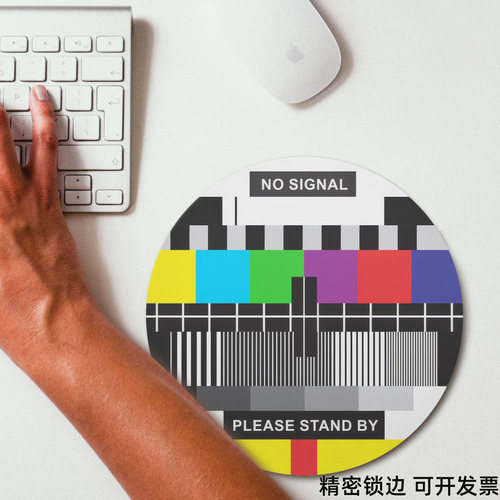 创意电视故障码无信号鼠标垫