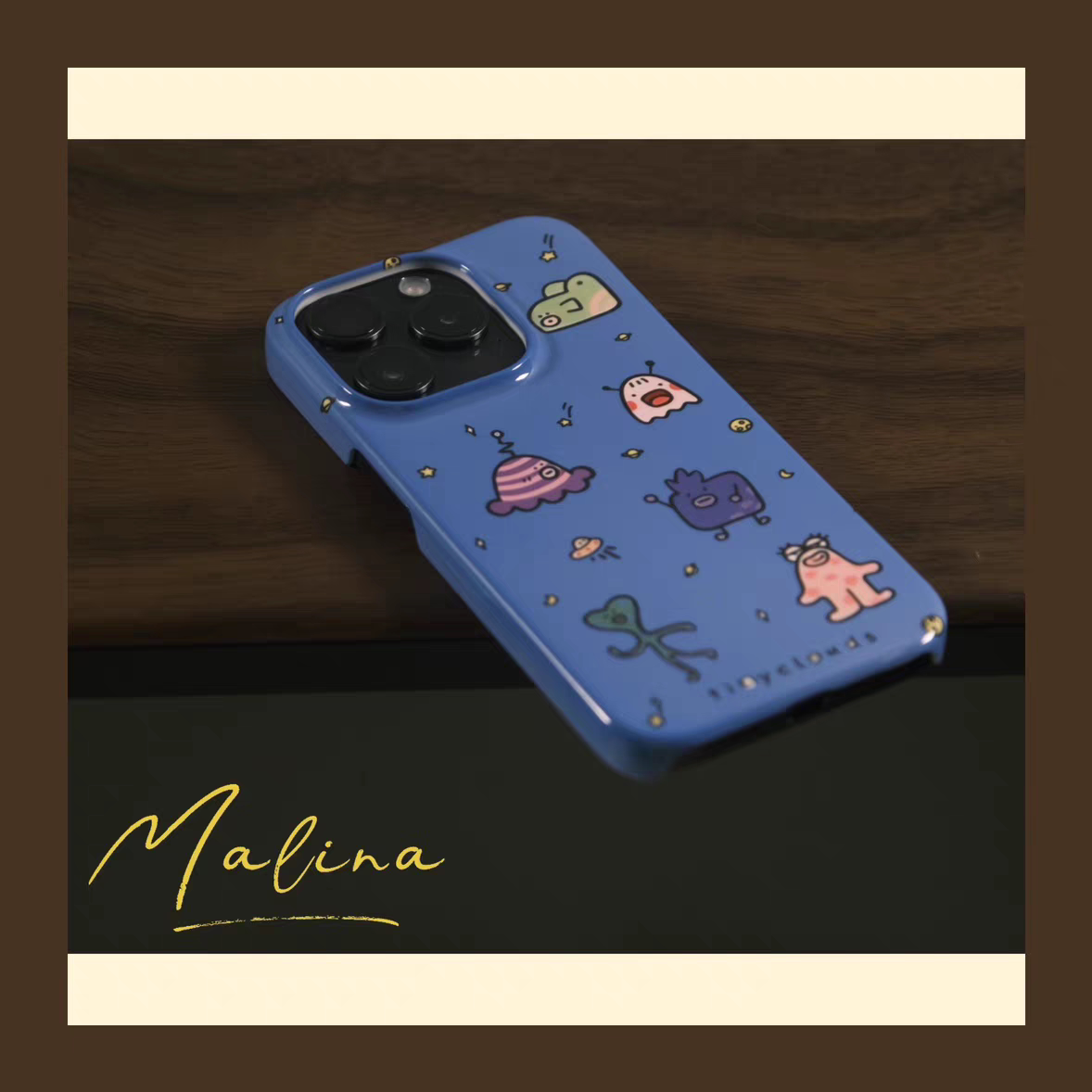 ins小众童趣插画蓝色适用于苹果15promax手机壳iPhone13个性菲林11高级感12华为mate60小米14plus小众卡通