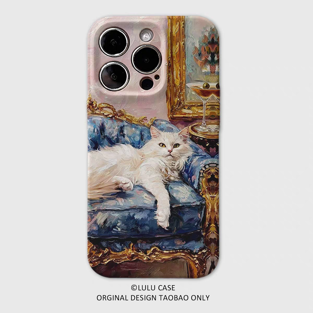 欧式宫廷慵懒猫适用iPhone16promax苹果17小米15mate70华为p80nova荣耀400菲林手机壳opporeno一加vivox200