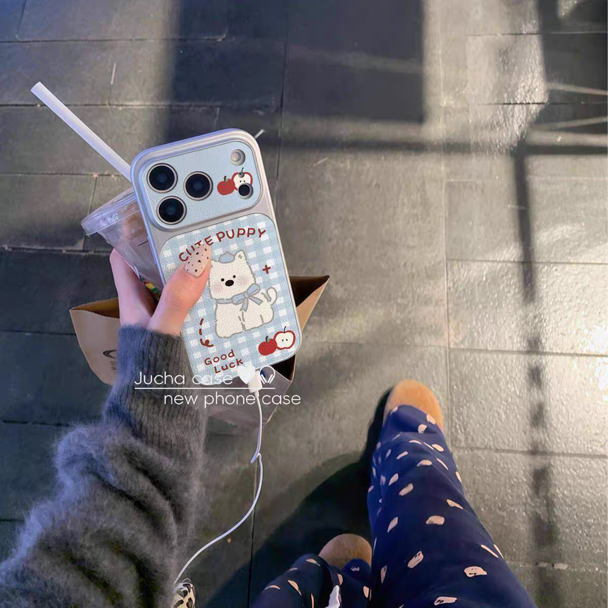 西高地狗大视窗皮质适用苹果17手机壳iPhone17promax新款16pro情侣15promax高级感全包14pro防摔13plus保护套