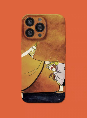 原创新款2024复古漫画西游记孙悟空适用iPhone15promax小众动漫小米国潮华为13漫文艺国风14plus苹果手机壳男
