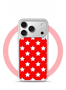 个性红色星星电镀银黑边适用苹果iPhone16promax手机壳15pro小米14Pro保护套华为mate60P70防摔三星S23软壳