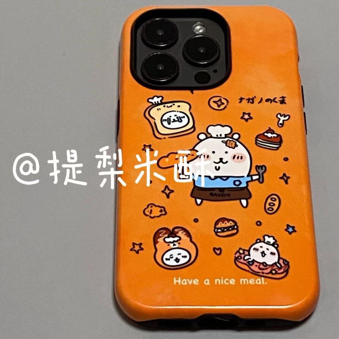 ins烘焙自嘲熊适用iphone17苹果手机壳16pro防摔13promax15菲林二合一14Pro小米华为荣耀OPPOvivo11Xsma防摔