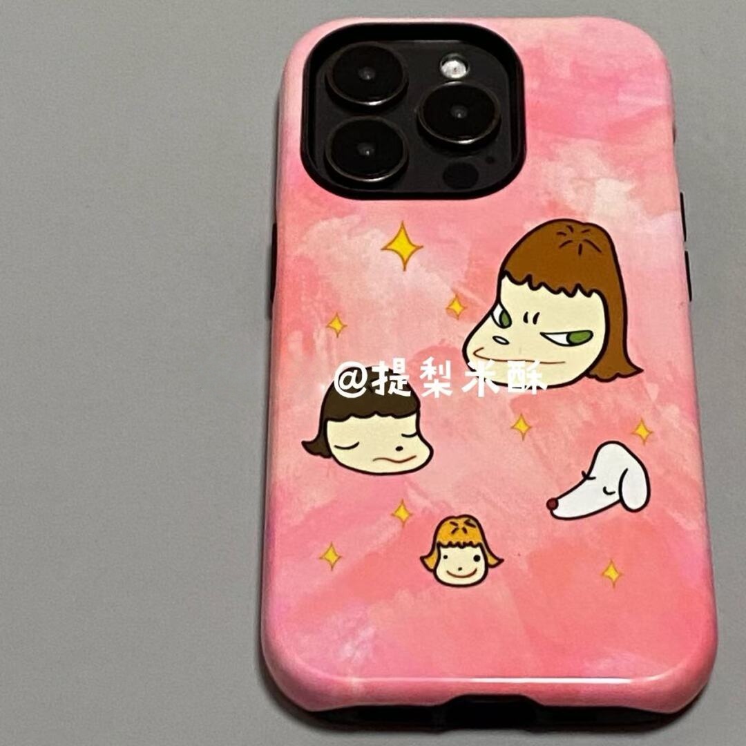 奈良美智可爱适用iphone15苹果手机壳16pro防摔13promax12菲林二合一14Pro小米华为荣耀OPPOvivo11Xsma防摔