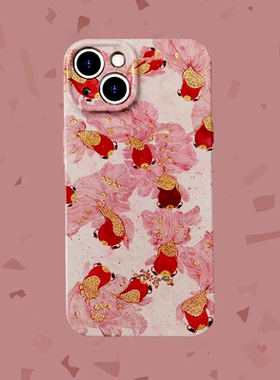 【接好运】国风富贵金鱼适用iPhone16/15promax手机壳华为mate60软OPPOreon12苹果14新年vivoX200一加ACE3V