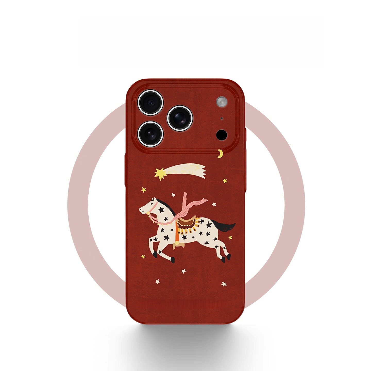 以梦为马 适用苹果华为小米手机壳原创iPhone17promax新款中国风16小众艺术15马年红色14好运高级感13手机壳