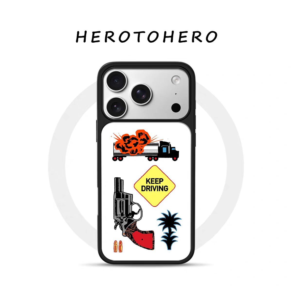 ins风个性末路狂花电镀银黑边适用苹果iPhone17promax手机壳16pro小米15Pro保护套华为mate60P70三星S23软壳