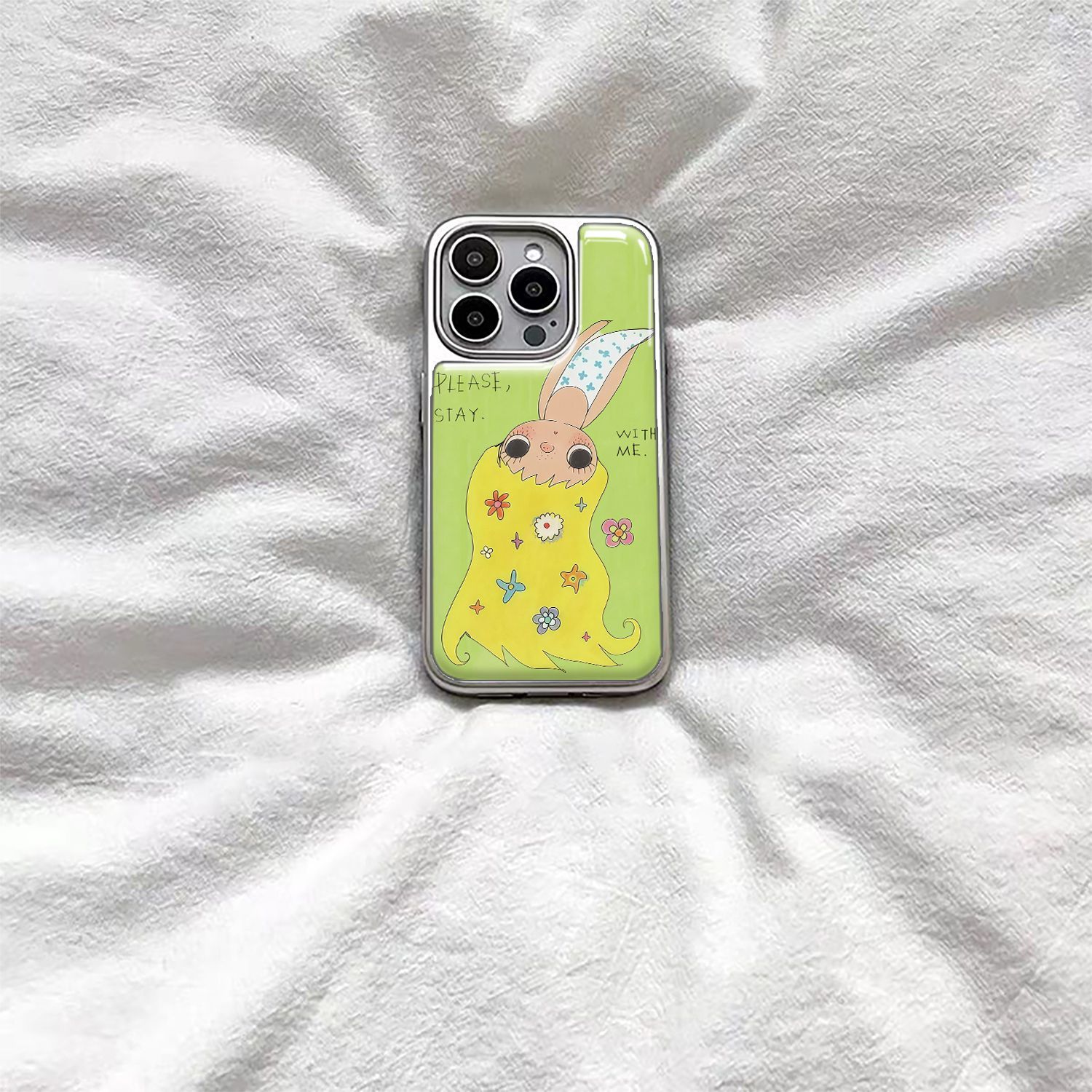 ins风可爱黄头发小玉滴胶手机壳适用苹果iPhone17promax手机壳软边16防摔15原创小米141312/11华为mate60P780