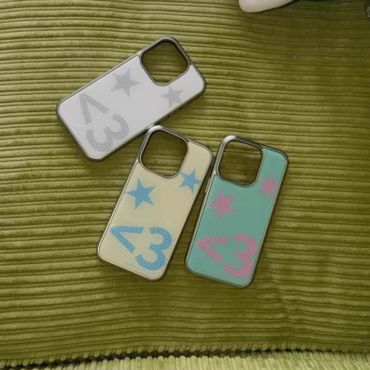 小众Y2K甜酷波点星星爱心银边壳适用苹果iPhone17promax手机壳16pro小米15Pro保护套华为mate60P70荣耀oppo