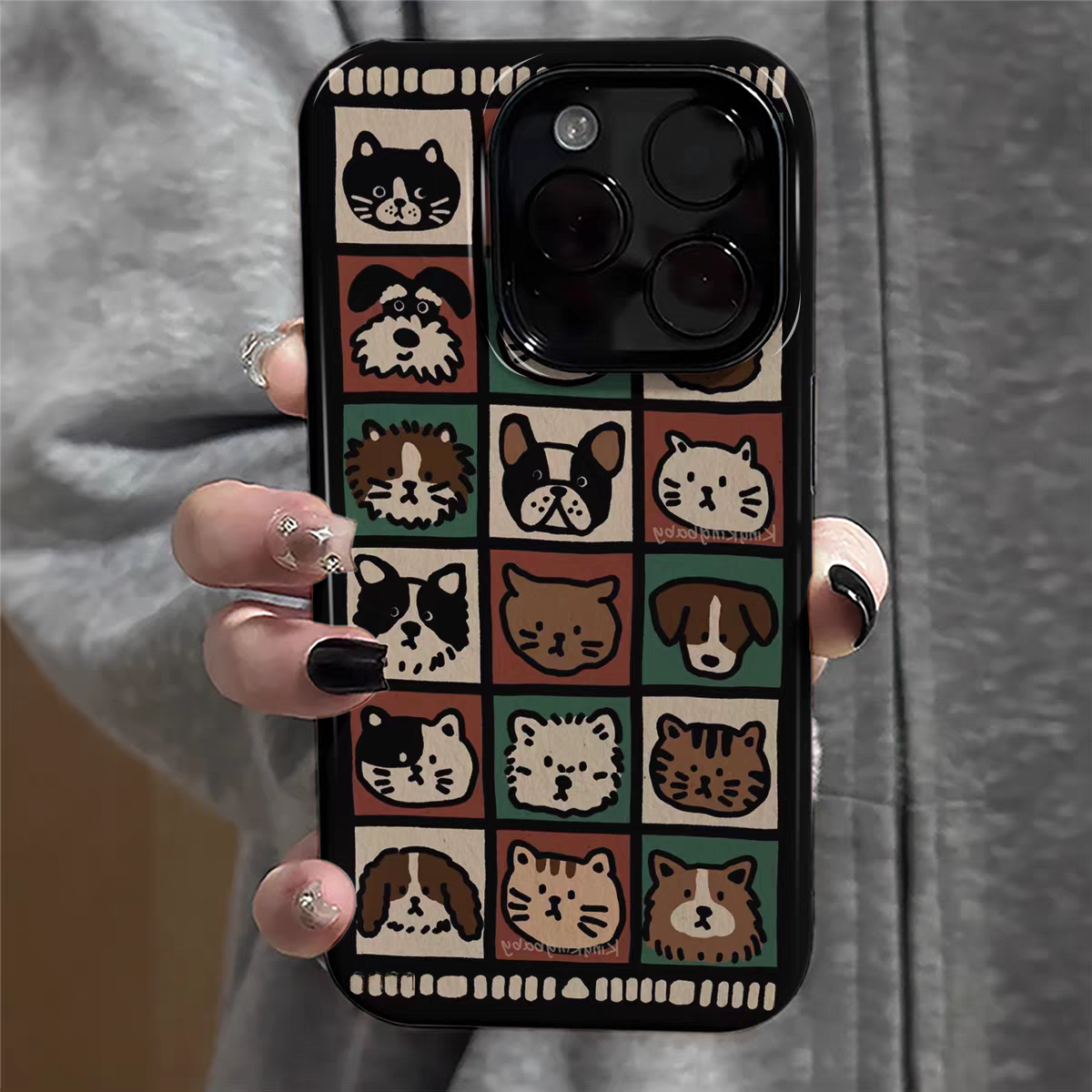 ins风小猫小狗适用iphone17苹果手机壳16pro防摔13promax15菲林二合一14Pro小米华为荣耀OPPOvivo11Xsma防摔