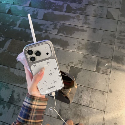 ins风个性波点蝴蝶结滴胶手机壳适用苹果iPhone17promax手机壳软边16防摔15原创小米141312/11华为mate60P780