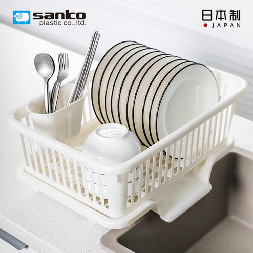 日本进口碗碟餐具多功能收纳架