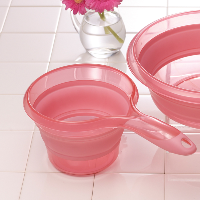 日本进口ISETO可折叠厨房水瓢水勺舀水勺水舀子家用洗澡水漂