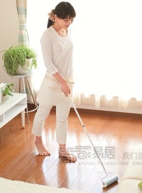 日本进口NITOMS长柄地板粘毛器 毛发除尘滚 粘毛滚刷 粘尘滚扫把