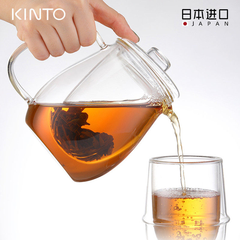 日本进口KINTO玻璃茶壶耐高温过滤壶 加厚花茶壶泡茶杯茶水分离器,餐饮具,茶壶,淘宝优惠券,粉丝福利购,淘宝优惠卷