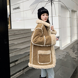 《出货》品质加厚皮毛一体羊羔毛外套ZB017-H821-P190控278，女装短外套，浙宝115