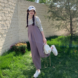 2026春季新俏皮减龄阔腿背带裤女夏松弛感连衣裤8185-P115-K178，女装连体裤，浙宝115