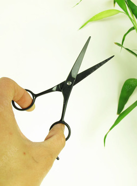 化妆师专用不锈钢磨砂黑色剪刀美目贴双眼皮贴直剪刀不沾剪刀