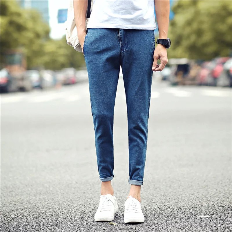 Jeans pour adolescent pieds Slim pour été - Ref 1465143 Image 1