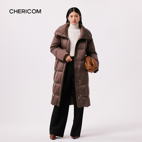 千仞岗2023长款羽绒服女
