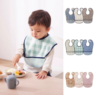 0-4岁超薄软千家柔软防水婴儿童男女宝宝吃饭围兜辅食大饭兜罩衣