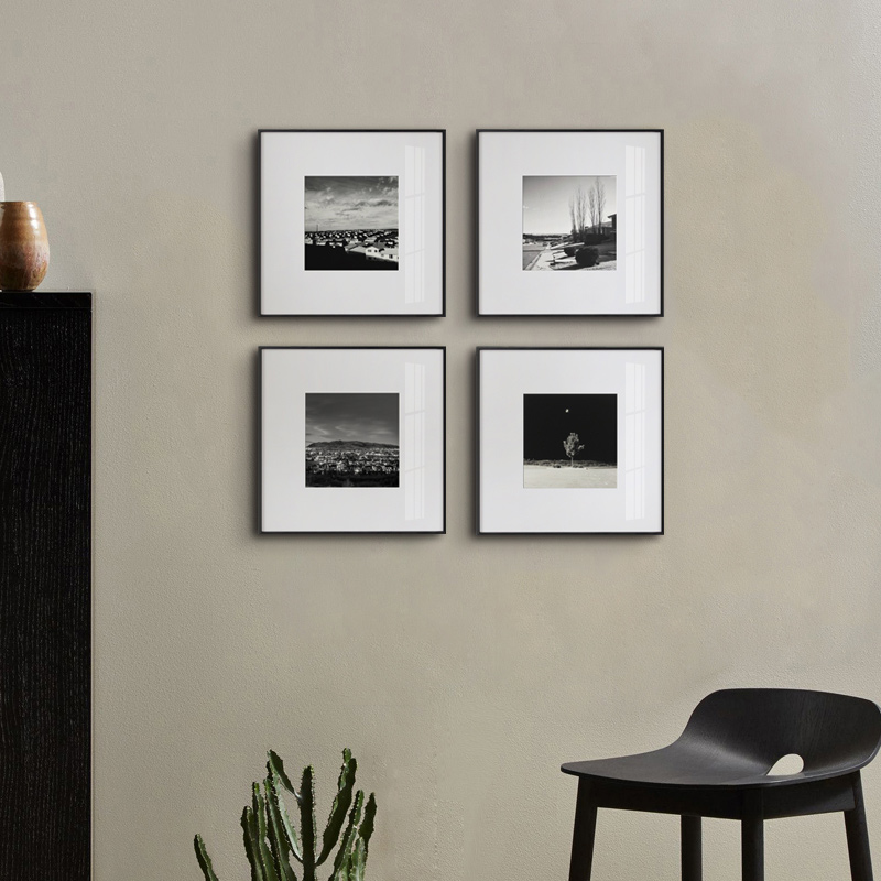 黑白装饰画摄影建筑风景照片挂画工业风样板间客厅抽象样板间壁画图片