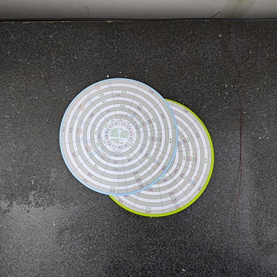 三合水法5号小罗盘带说明罗盘伴侣2张