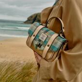 英国官方授权Islander英伦风剑桥包小号Harris Tweed®羊毛格纹