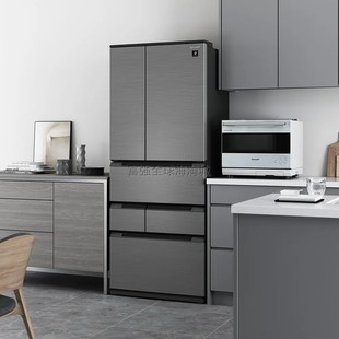 日本直送夏普24年旗舰系列净离子群超薄545L净离子群冰箱深63cm