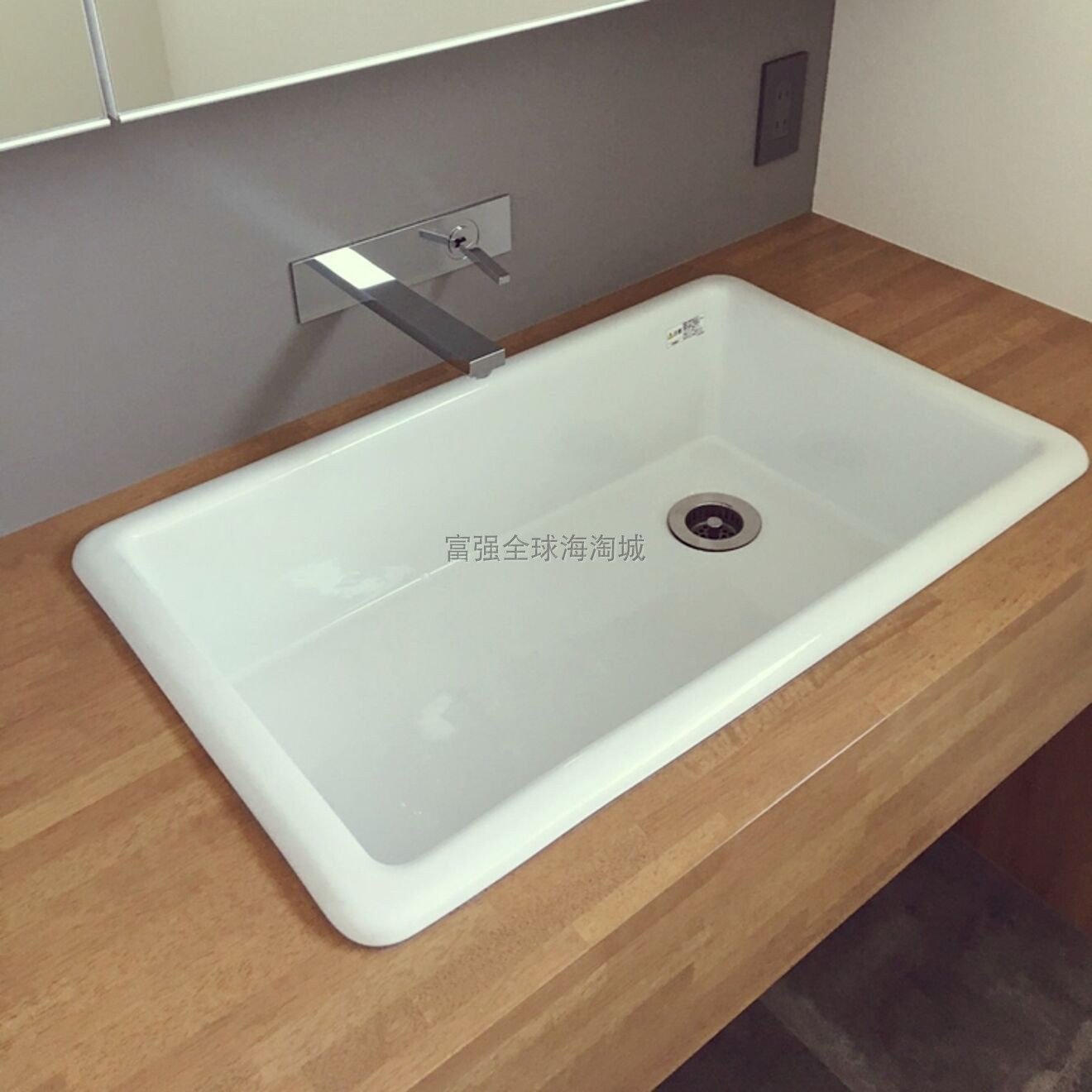 toto家用洗手间嵌入式洗脸盆