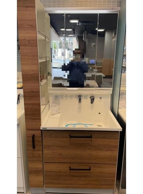 日本直送Cleanup可丽耐浴室柜人造大理石不锈钢柜体收纳镜柜S系列